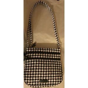 Vera Bradley Blk/Wht Houndstooth crossbody bag